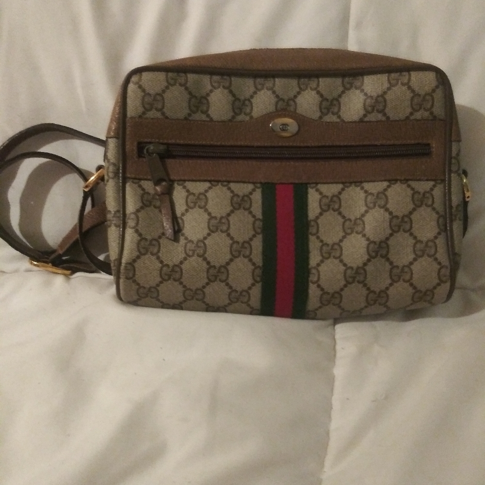 GUCCI AUTHENTIC vintage Brown GUCCI shoulder bag